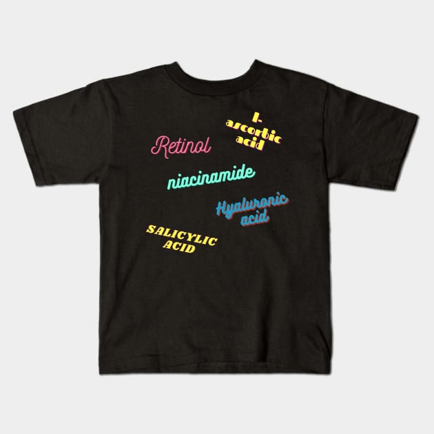 Active ingredients Kids T-Shirt by AllPrintsAndArt